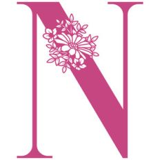 n flower letter