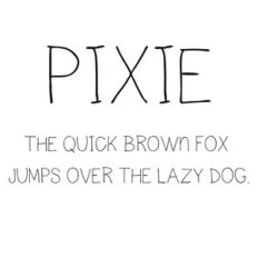 cg pixie font