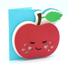 apple and hearts card