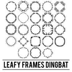 leafy frames dingbat font