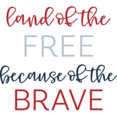 land of the free because of the brave