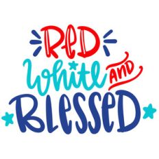 red, white and blessed