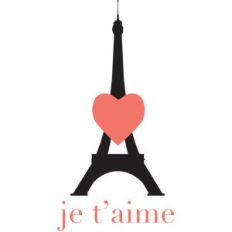 je t'aime and Eiffel tower