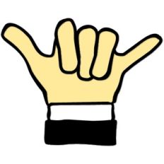 hand: hang loose