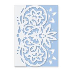 lace edge lotus heart folded card