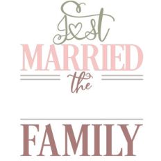 just married family sign