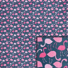 blue flamingos background paper
