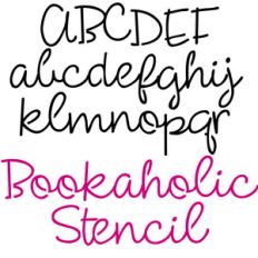 zp bookaholic stencil