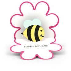 pop up card flower