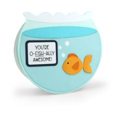 pop up card fish