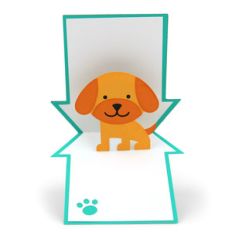 pop up card dog house