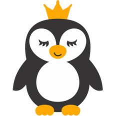 penguin and crown