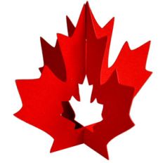 canada day 3d maple leaf decoration