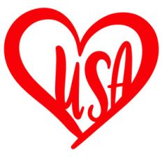 usa heart