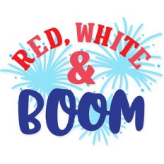 red white and boom