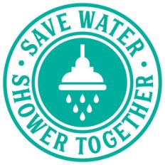 save water shower together