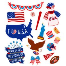 usa sticker set