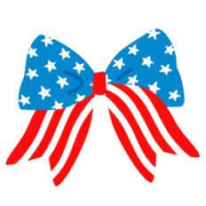 american flag bow