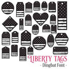liberty tag font