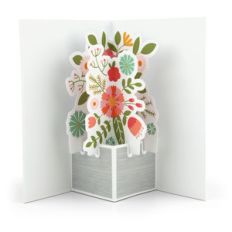 extreme pop up card thank you flowers