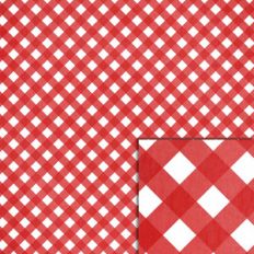 red gingham background paper