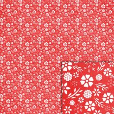 red floral background paper