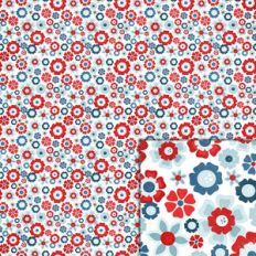 patriotic floral background paper
