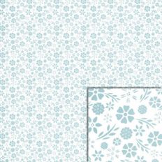 white and blue floral background paper