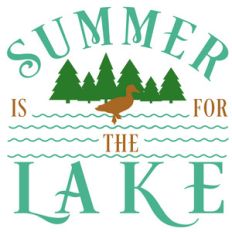 summer is for the lake