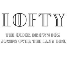 cg lofty font