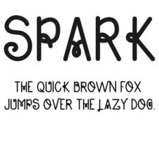 cg spark font