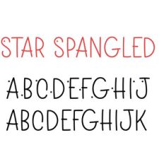 star spangled font
