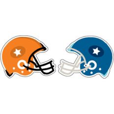 football helmets