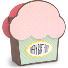 box birthday cupcake