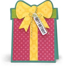 pop up card birthday present hat