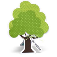 pop up card tree bird