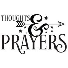 thoughts and prayers arrow quote