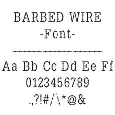 barbed wire font