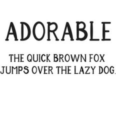 cg adorable font