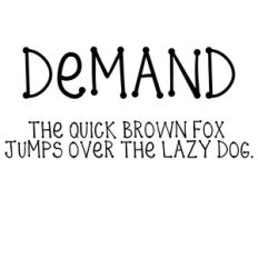 cg demand font