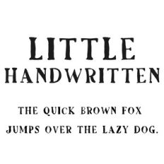 cg little handwritten font