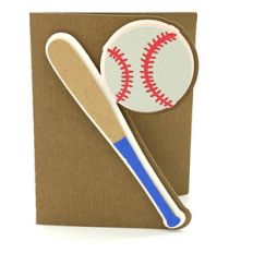 baseball bat and ball card