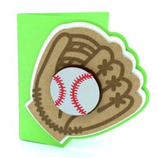 baseball glove and ball card