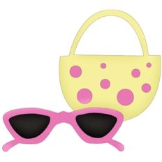 beach purse and sunglasses