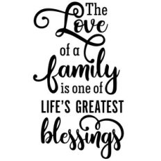 love of a family greatest blessings