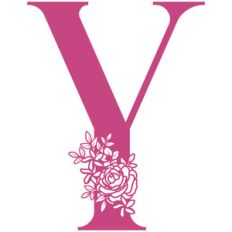 y flower letter