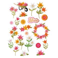 lots of lilies planner stickers