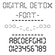 digital detox font