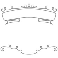 swirly banner frame