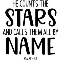 he counts the stars
